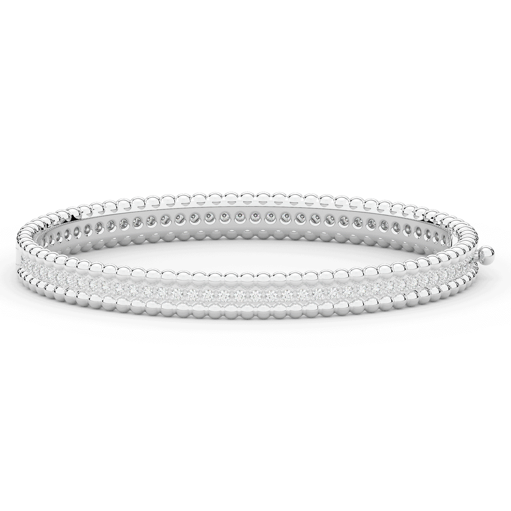 1.20CT.TW ROUND LAB DIAMOND ETERNITY BANGLE - Nazarelle