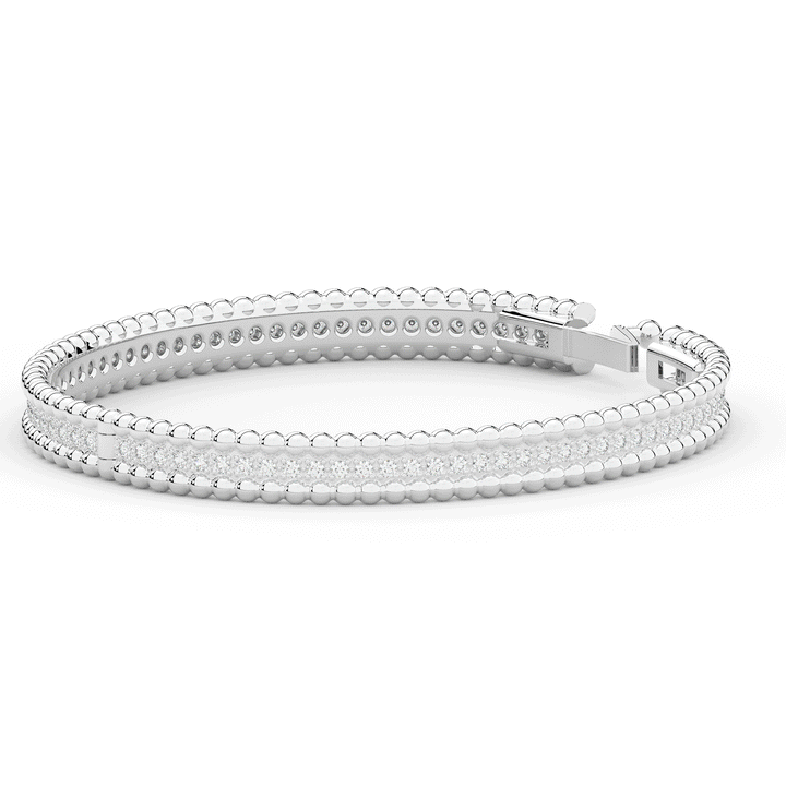 1.20CT.TW ROUND LAB DIAMOND ETERNITY BANGLE - Nazarelle