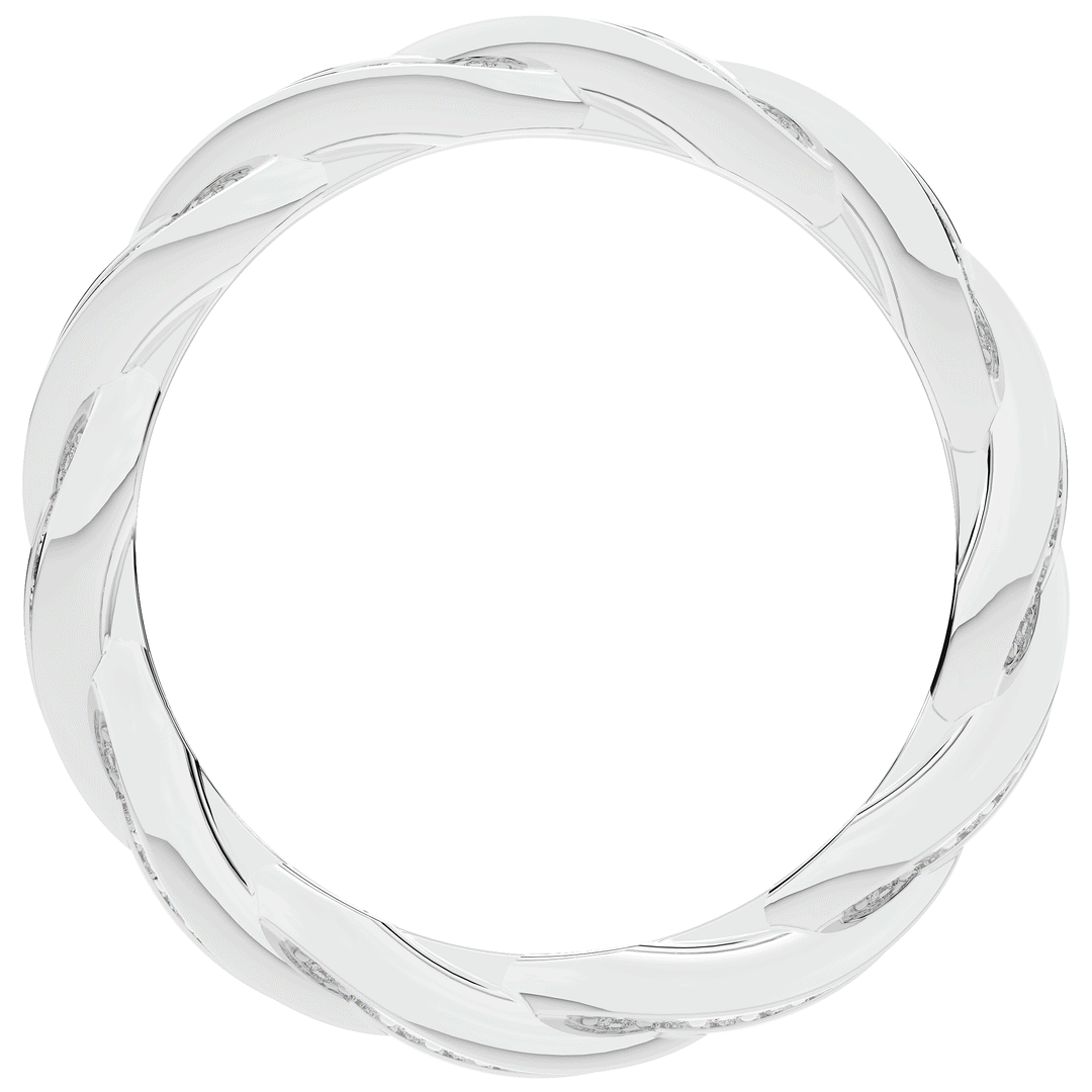 0.30CT.TW LAB DIAMOND TWIST ETERNITY WEDDING BAND - Nazarelle