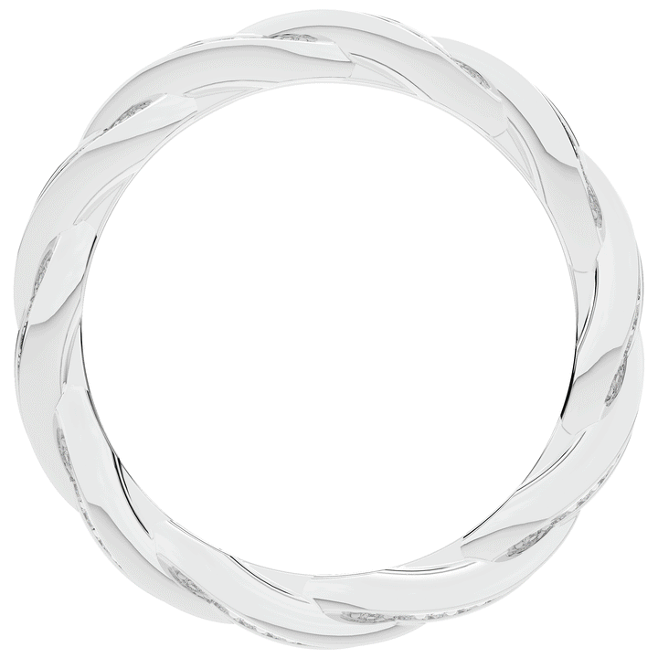 0.30CT.TW LAB DIAMOND TWIST ETERNITY WEDDING BAND - Nazarelle