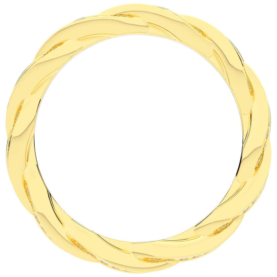 0.30CT.TW LAB DIAMOND TWIST ETERNITY WEDDING BAND - Nazarelle