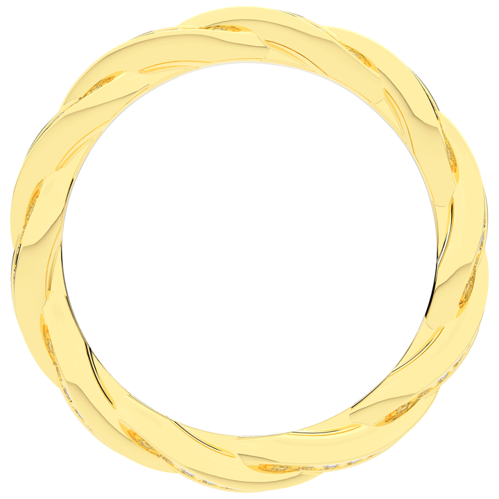 0.30CT.TW LAB DIAMOND TWIST ETERNITY WEDDING BAND - Nazarelle