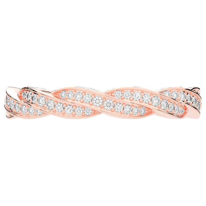 0.30CT.TW LAB DIAMOND TWIST ETERNITY WEDDING BAND - Nazarelle