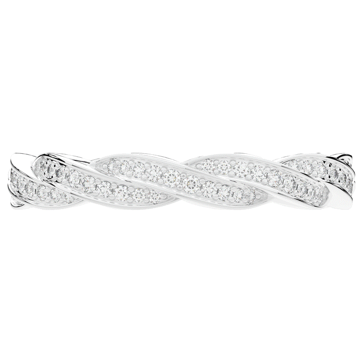 0.30CT.TW LAB DIAMOND TWIST ETERNITY WEDDING BAND - Nazarelle