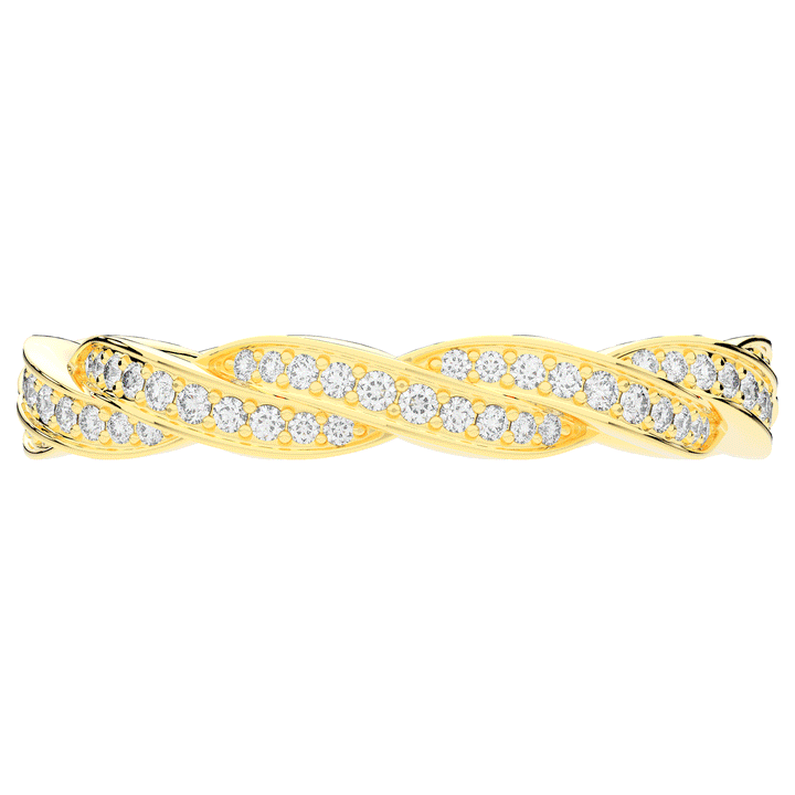 0.30CT.TW LAB DIAMOND TWIST ETERNITY WEDDING BAND - Nazarelle