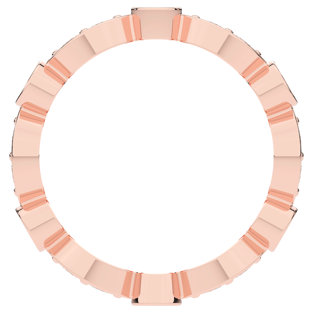 0.80CT.TW ROUND LAB DIAMOND WEDDING BAND - Nazarelle