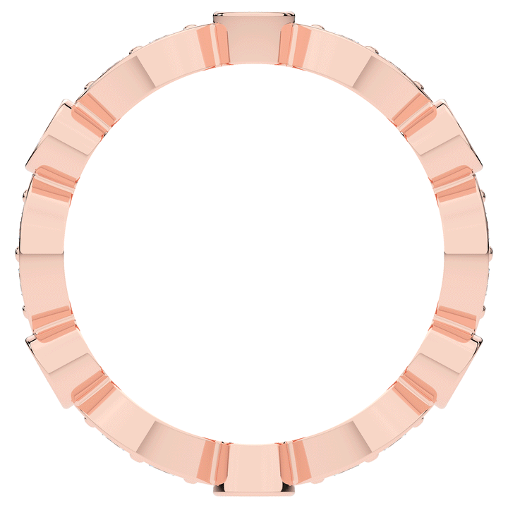 0.80CT.TW ROUND LAB DIAMOND WEDDING BAND - Nazarelle