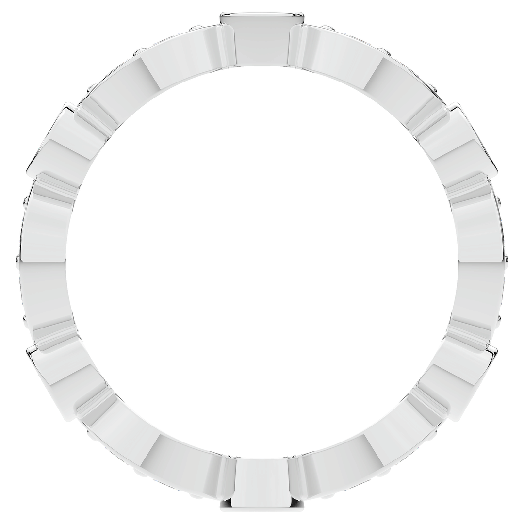 0.80CT.TW ROUND LAB DIAMOND WEDDING BAND - Nazarelle