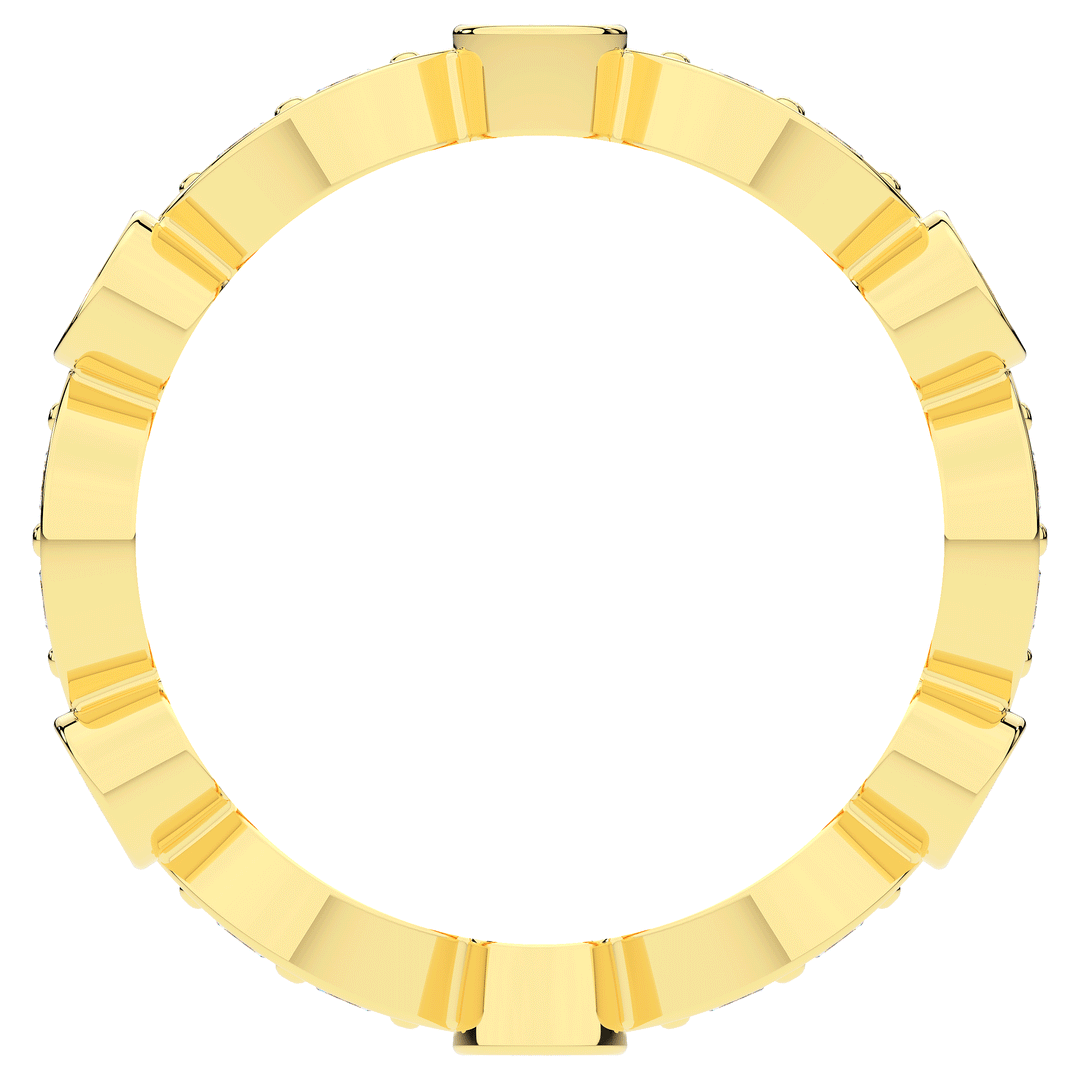 0.80CT.TW ROUND LAB DIAMOND WEDDING BAND - Nazarelle