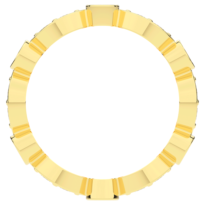 0.80CT.TW ROUND LAB DIAMOND WEDDING BAND - Nazarelle