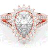 3.60CT.TW ROUND LAB DIAMOND ENGAGEMENT RING - Nazarelle