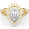 3.60CT.TW ROUND LAB DIAMOND ENGAGEMENT RING - Nazarelle