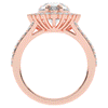 3.60CT.TW ROUND LAB DIAMOND ENGAGEMENT RING - Nazarelle