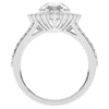 3.60CT.TW ROUND LAB DIAMOND ENGAGEMENT RING - Nazarelle