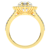3.60CT.TW ROUND LAB DIAMOND ENGAGEMENT RING - Nazarelle