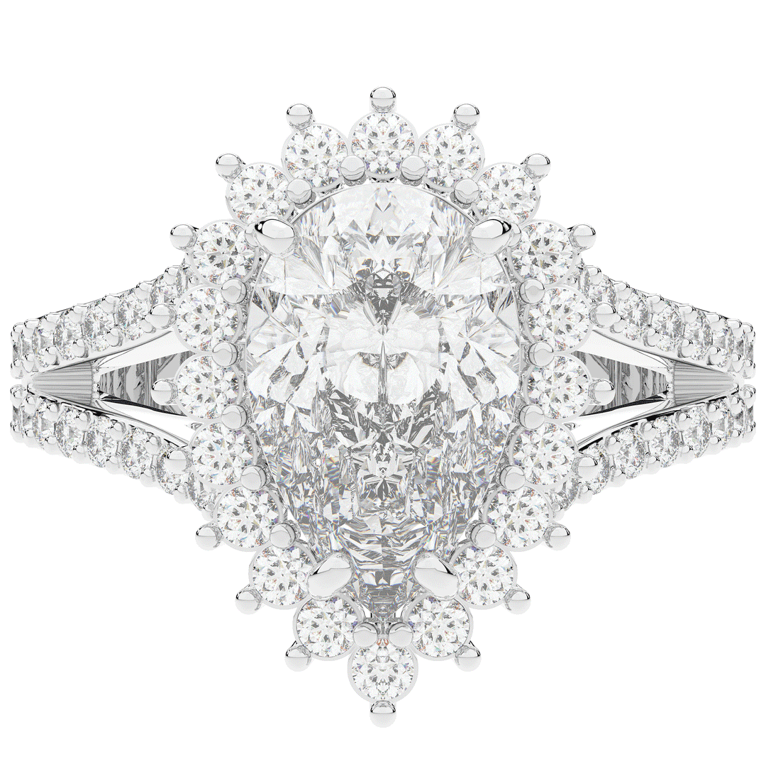 3.60CT.TW ROUND LAB DIAMOND ENGAGEMENT RING - Nazarelle