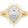 3.60CT.TW ROUND LAB DIAMOND ENGAGEMENT RING - Nazarelle