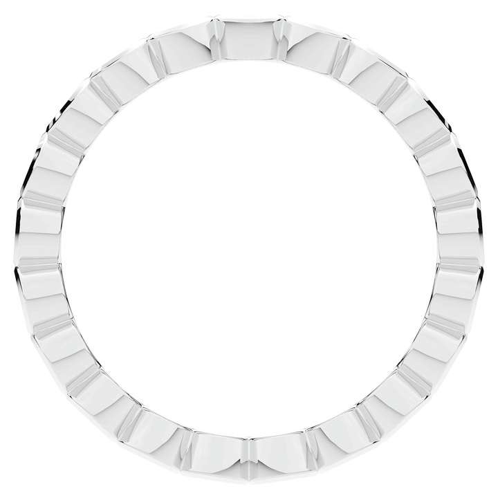 0.90CT.TW ROUND LAB DIAMOND BEZEL SET ETERNITY WEDDING BAND - Nazarelle