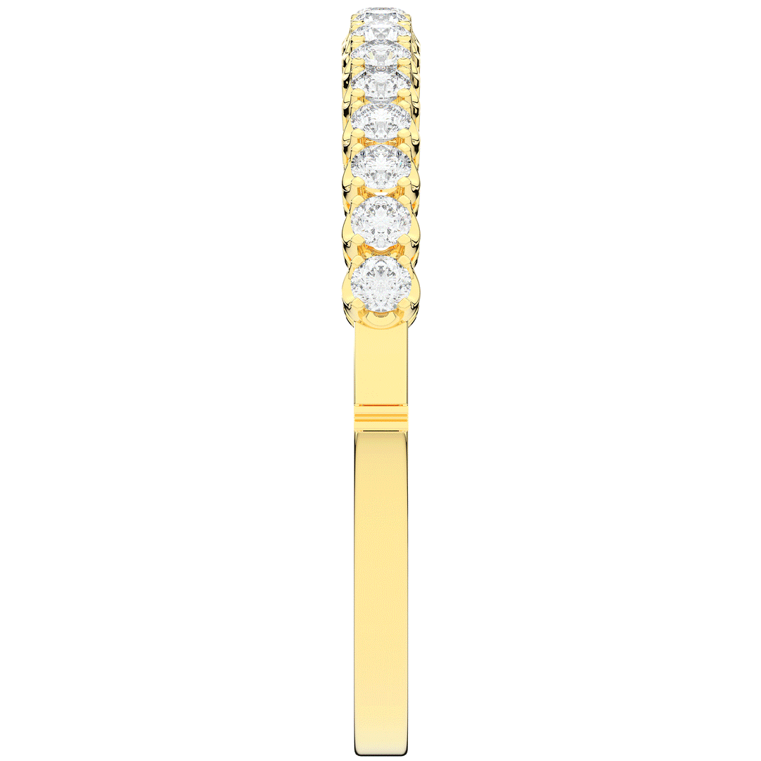 5.00CT.TW ROUND LAB DIAMOND BANGLE - Nazarelle