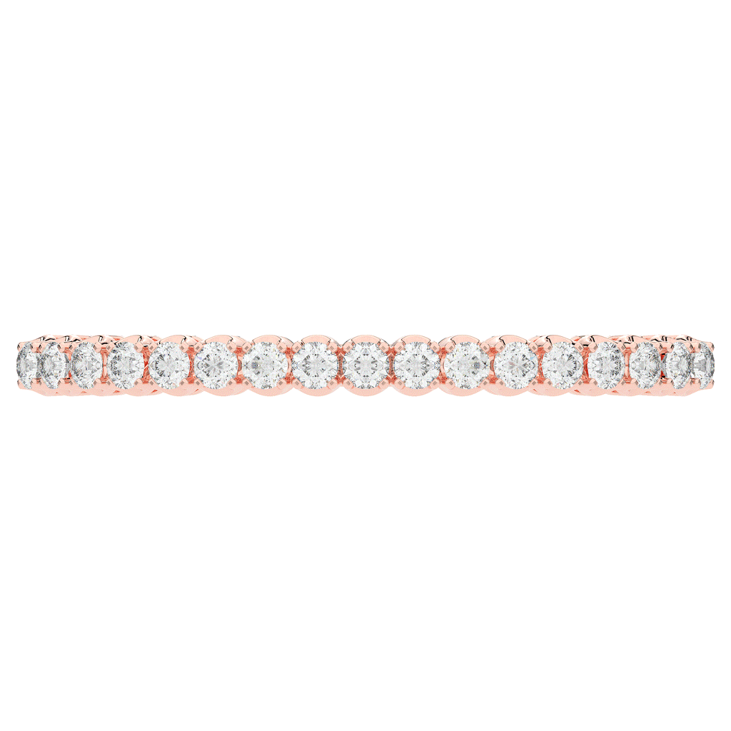 5.00CT.TW ROUND LAB DIAMOND BANGLE - Nazarelle