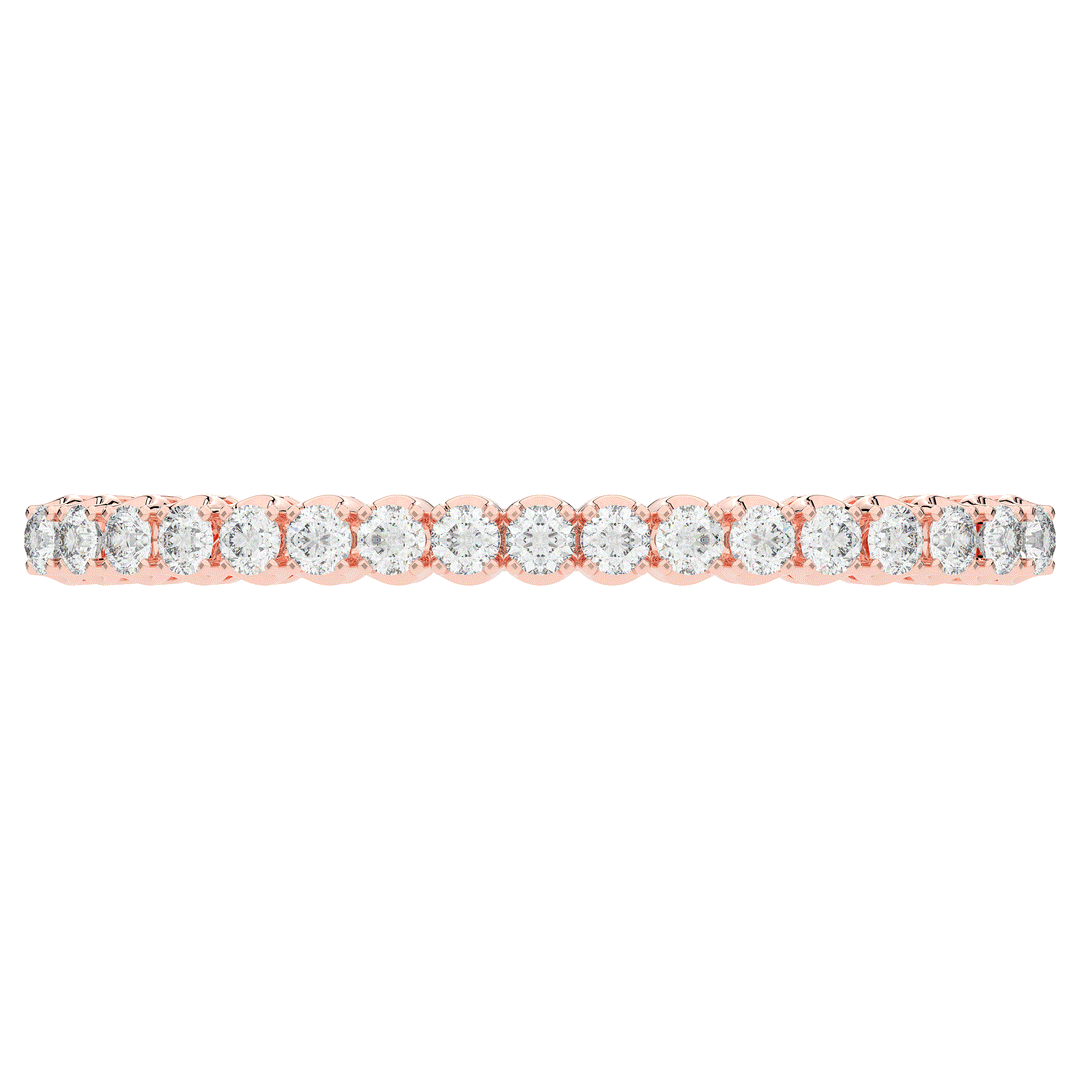 5.00CT.TW ROUND LAB DIAMOND BANGLE - Nazarelle