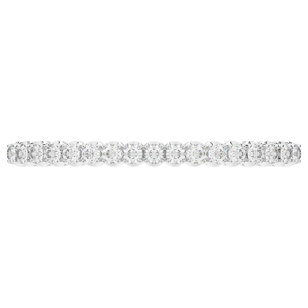 5.00CT.TW ROUND LAB DIAMOND BANGLE - Nazarelle
