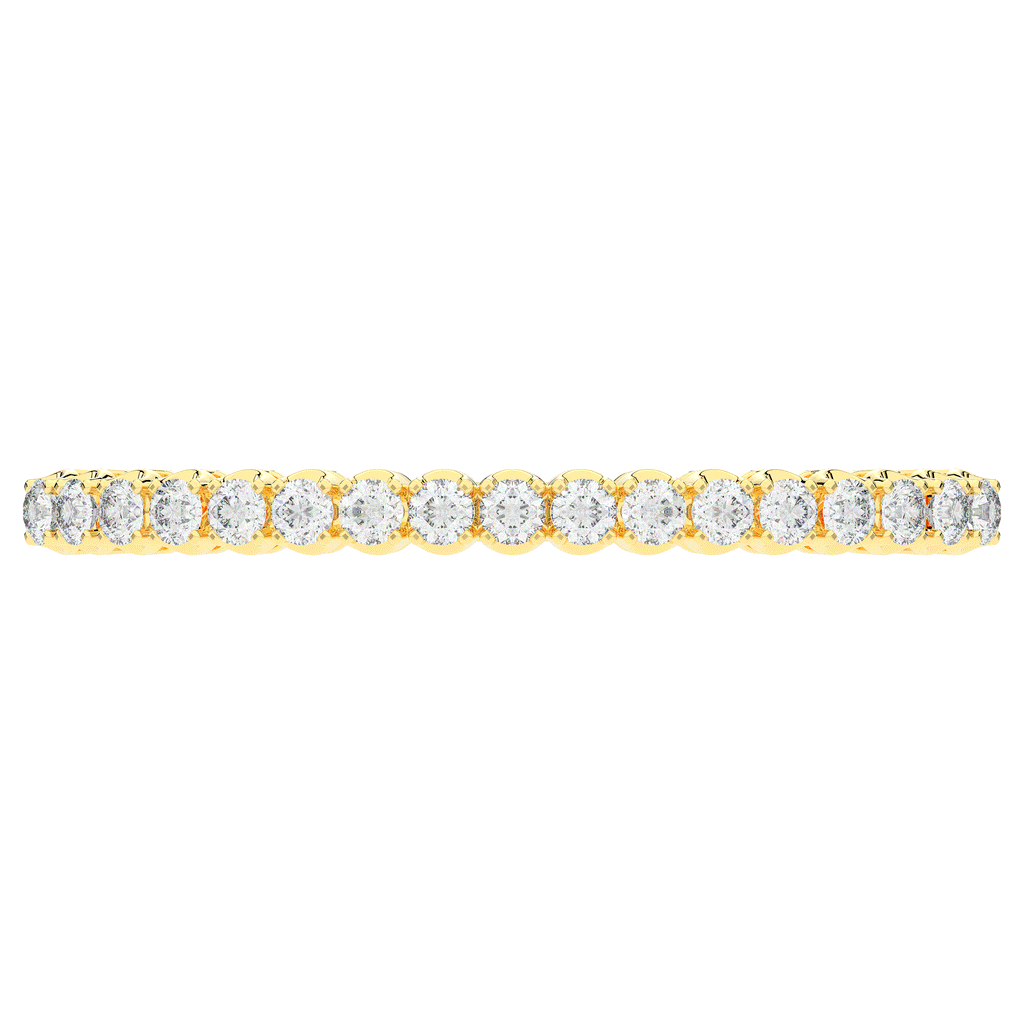 5.00CT.TW ROUND LAB DIAMOND BANGLE - Nazarelle