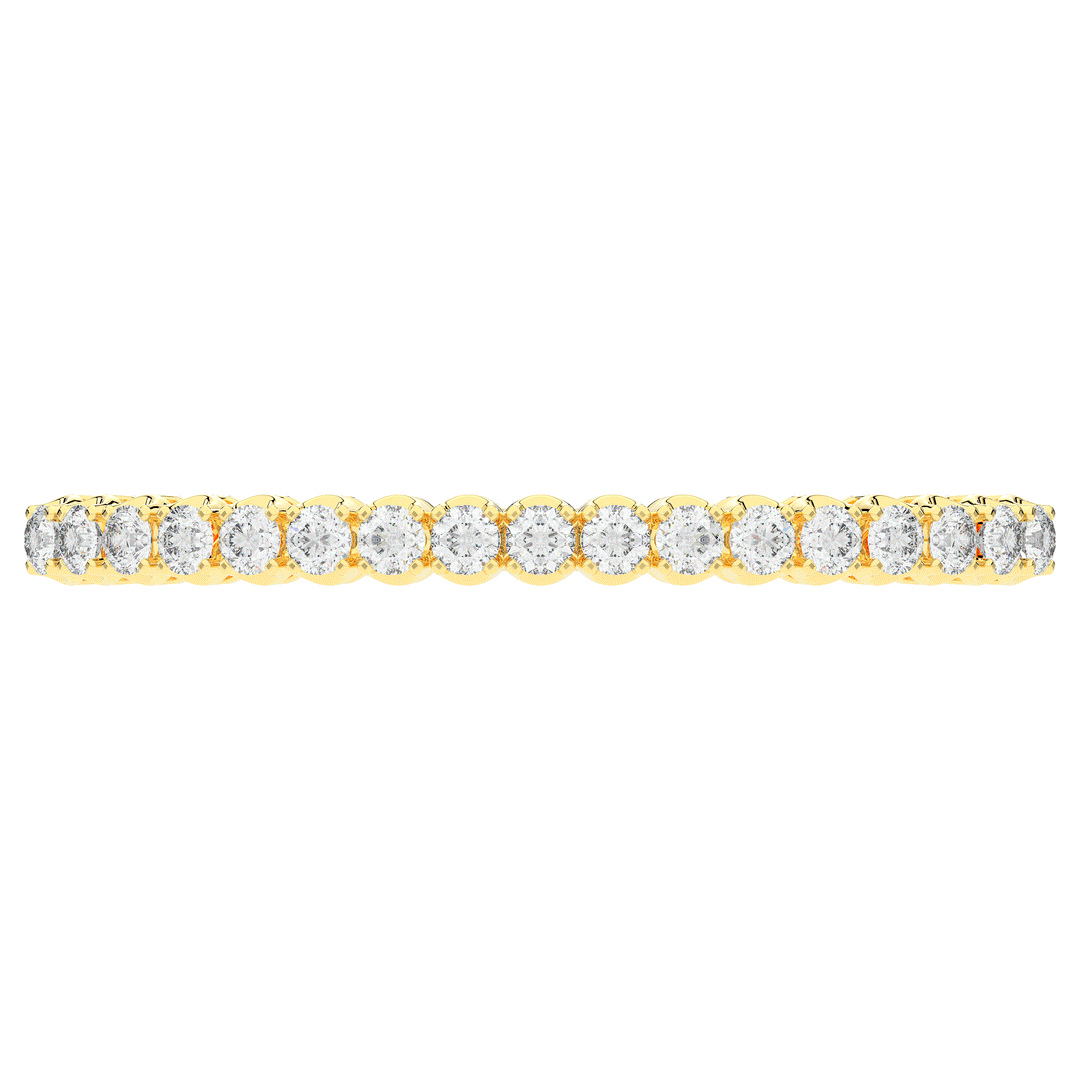 5.00CT.TW ROUND LAB DIAMOND BANGLE - Nazarelle