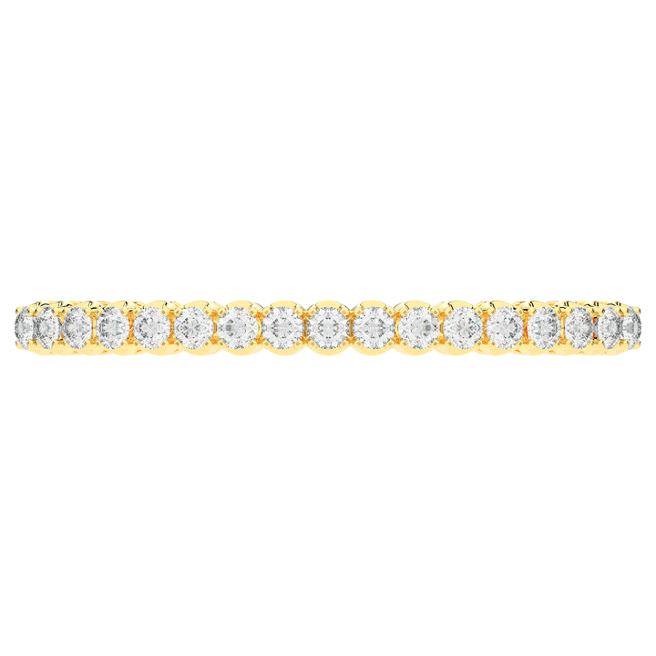 5.00CT.TW ROUND LAB DIAMOND BANGLE - Nazarelle