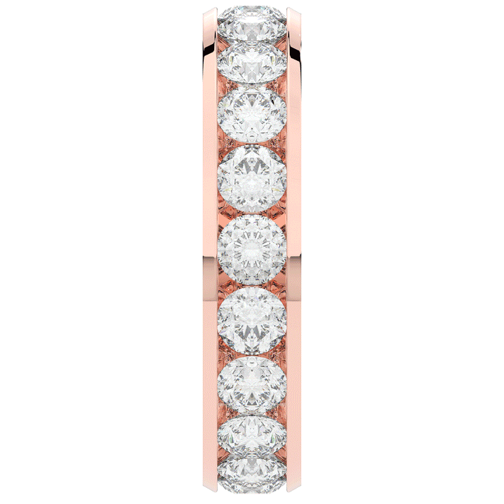 2.50CT.TW ROUND LAB DIAMOND ETERNITY WEDDING BAND - Nazarelle