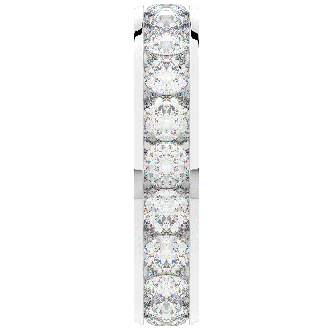 2.50CT.TW ROUND LAB DIAMOND ETERNITY WEDDING BAND - Nazarelle