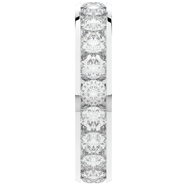 2.50CT.TW ROUND LAB DIAMOND ETERNITY WEDDING BAND - Nazarelle