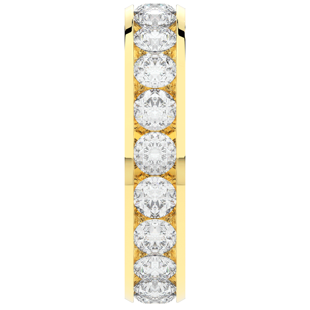 2.50CT.TW ROUND LAB DIAMOND ETERNITY WEDDING BAND - Nazarelle