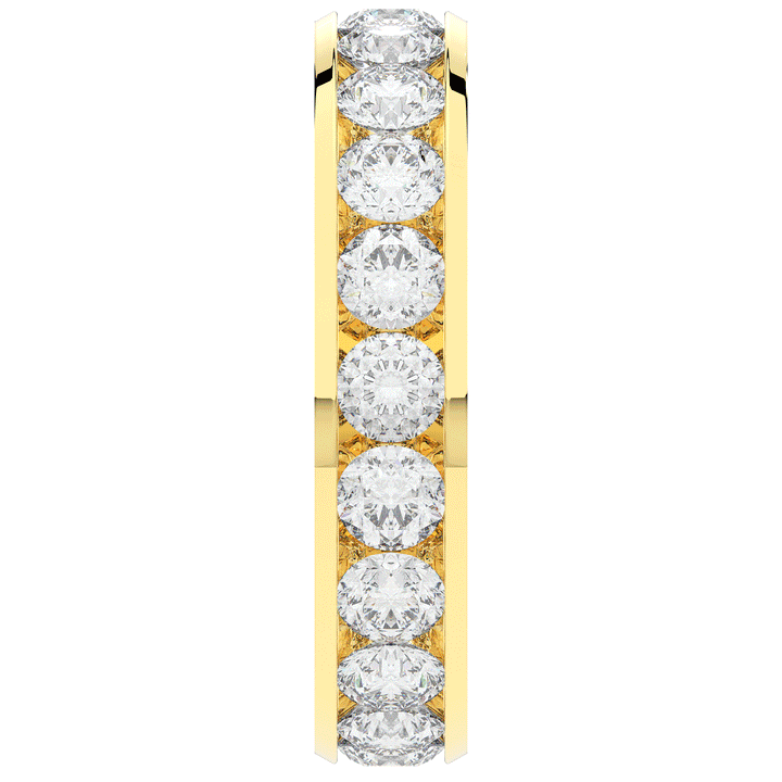 2.50CT.TW ROUND LAB DIAMOND ETERNITY WEDDING BAND - Nazarelle