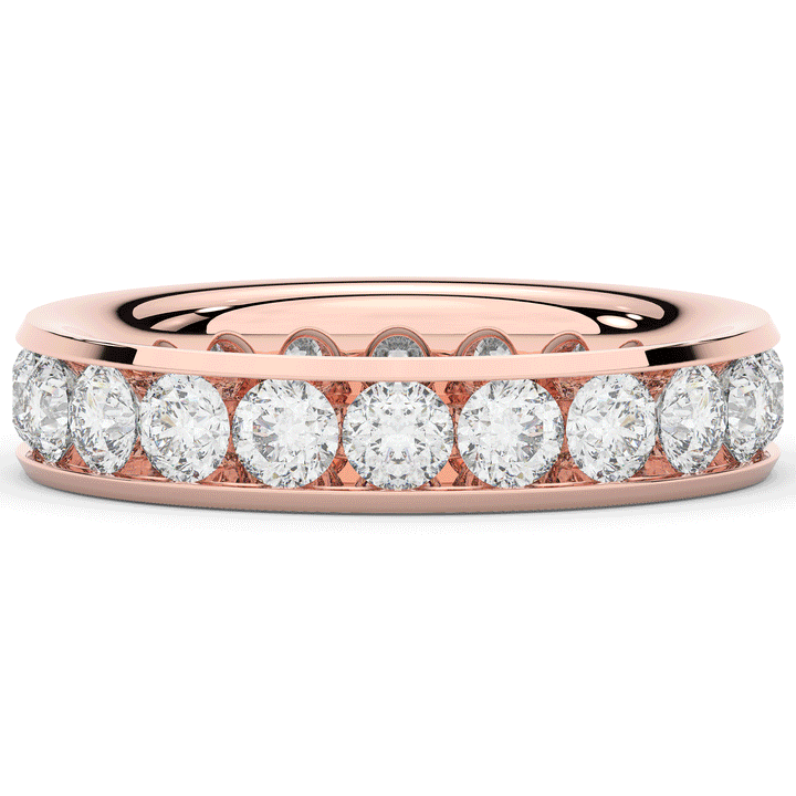 2.50CT.TW ROUND LAB DIAMOND ETERNITY WEDDING BAND - Nazarelle