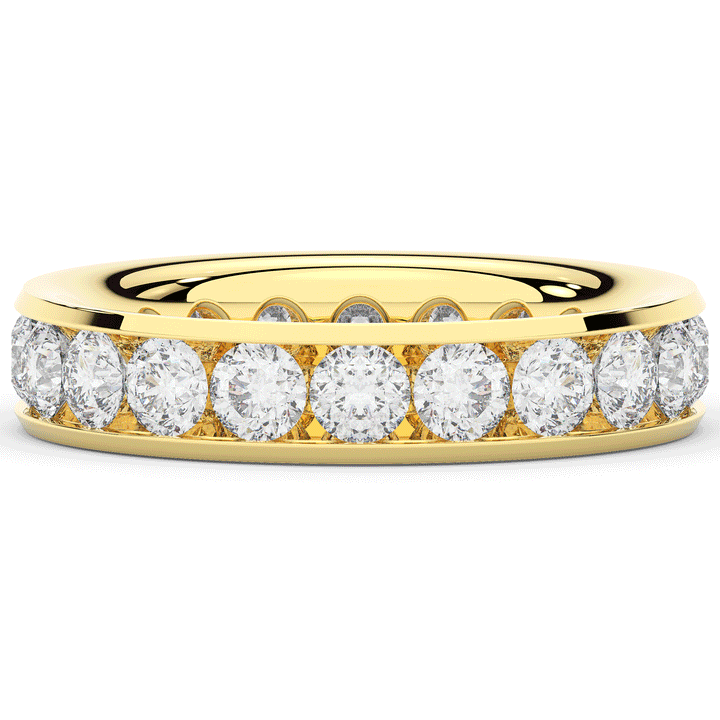 2.50CT.TW ROUND LAB DIAMOND ETERNITY WEDDING BAND - Nazarelle