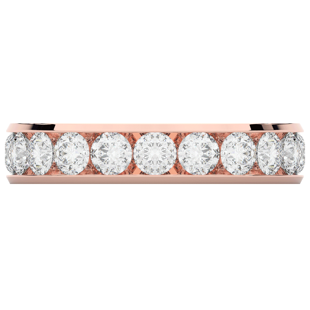 2.50CT.TW ROUND LAB DIAMOND ETERNITY WEDDING BAND - Nazarelle