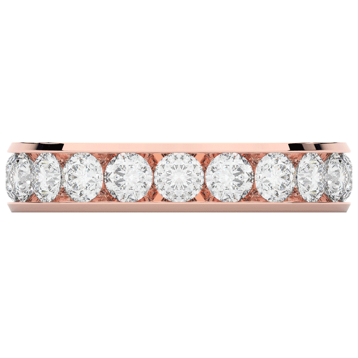 2.50CT.TW ROUND LAB DIAMOND ETERNITY WEDDING BAND - Nazarelle