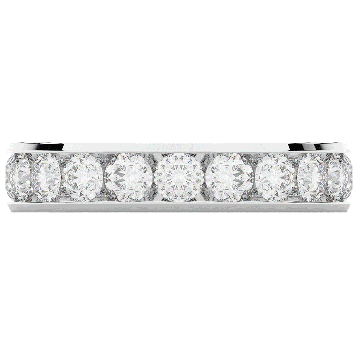 2.50CT.TW ROUND LAB DIAMOND ETERNITY WEDDING BAND - Nazarelle