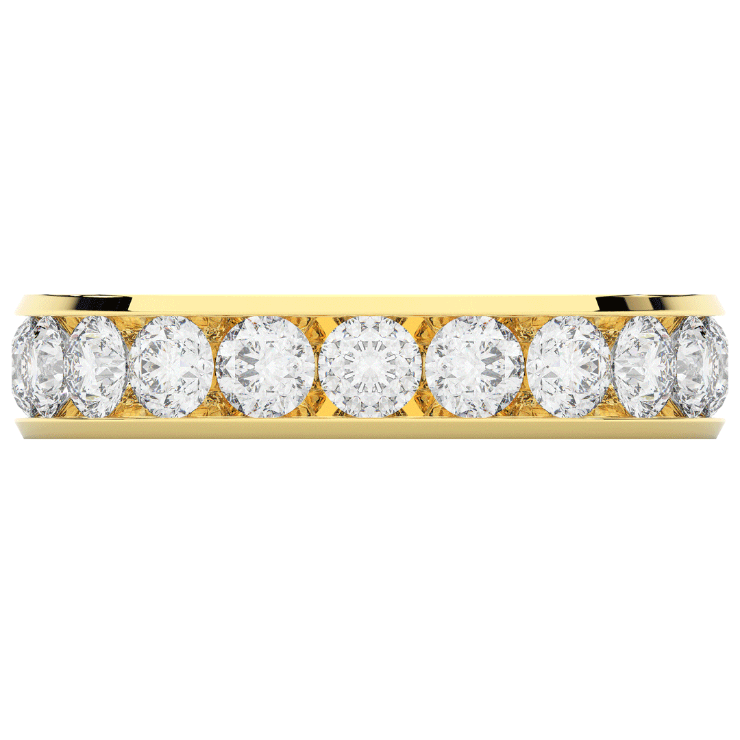 2.50CT.TW ROUND LAB DIAMOND ETERNITY WEDDING BAND - Nazarelle