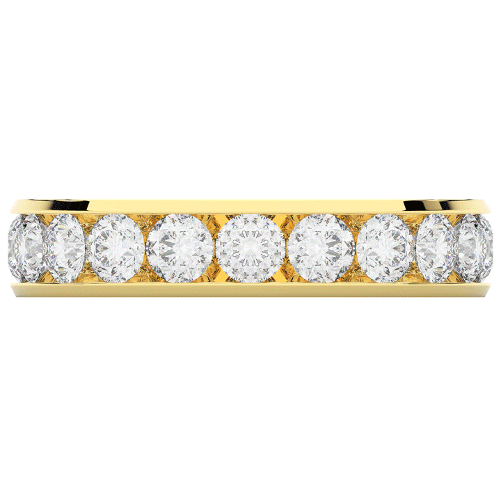 2.50CT.TW ROUND LAB DIAMOND ETERNITY WEDDING BAND - Nazarelle