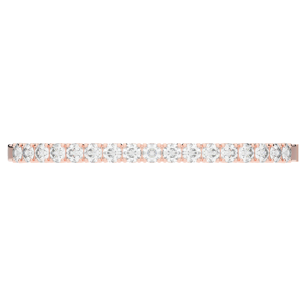 5.00CT.TW ROUND LAB DIAMOND BANGLE - Nazarelle