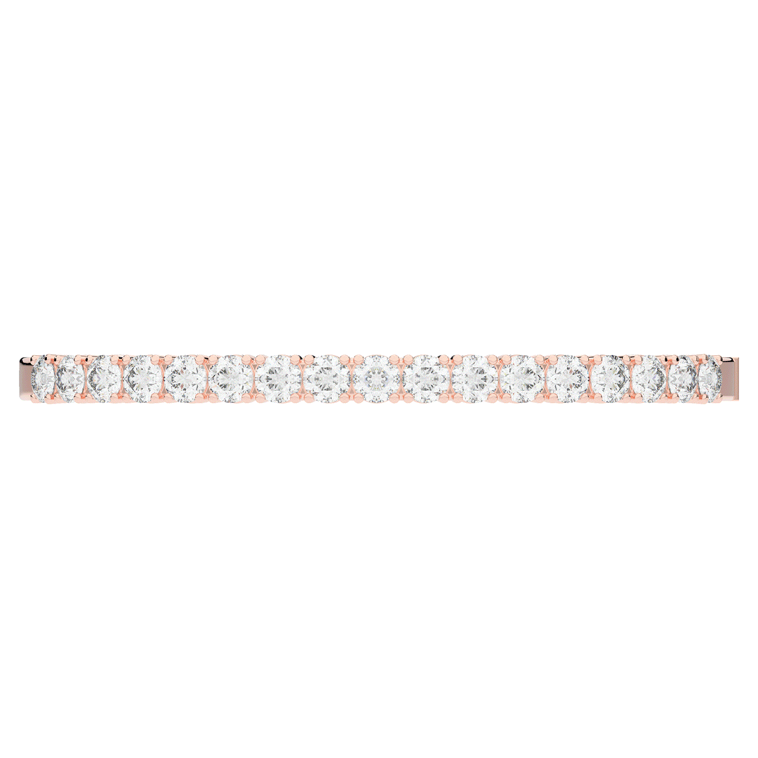 5.00CT.TW ROUND LAB DIAMOND BANGLE - Nazarelle