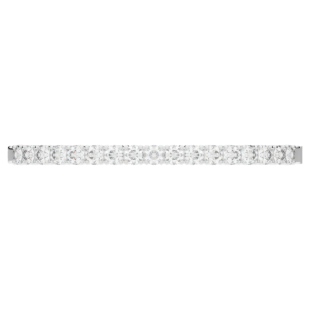 5.00CT.TW ROUND LAB DIAMOND BANGLE - Nazarelle
