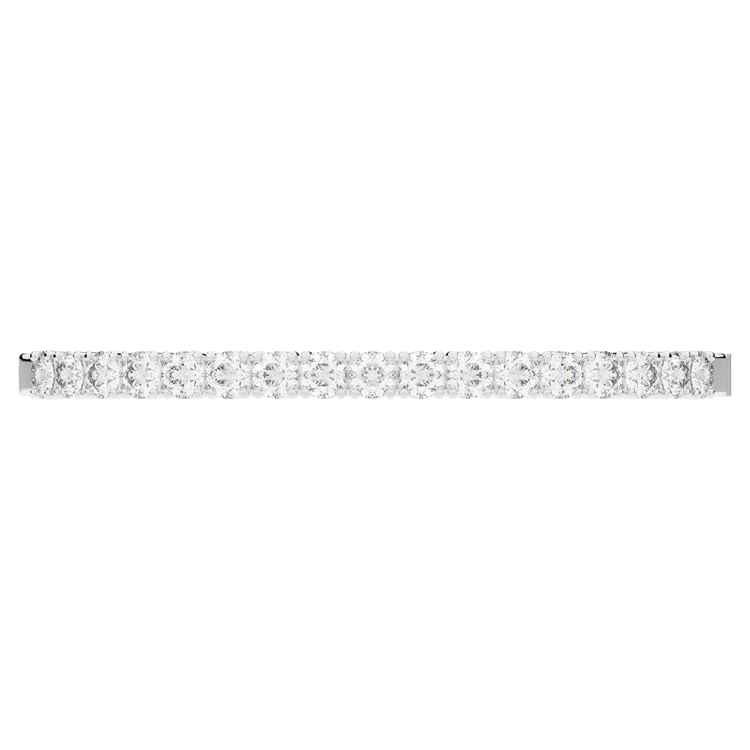 5.00CT.TW ROUND LAB DIAMOND BANGLE - Nazarelle