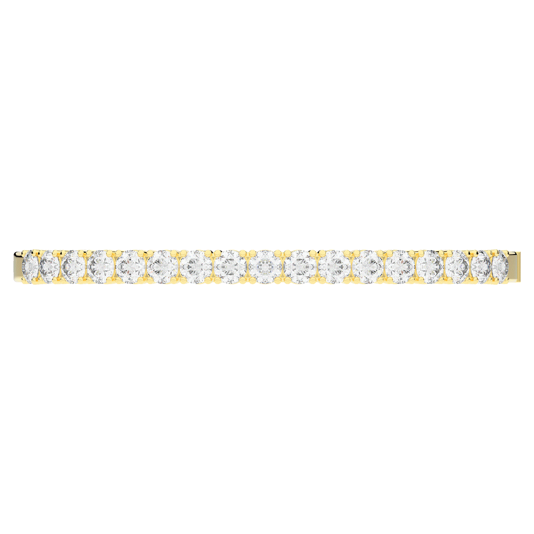 5.00CT.TW ROUND LAB DIAMOND BANGLE - Nazarelle