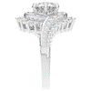 3.35CT.TW ROUND LAB DIAMOND BYPASS HALO ENGAGEMENT RING - Nazarelle