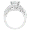 3.35CT.TW ROUND LAB DIAMOND BYPASS HALO ENGAGEMENT RING - Nazarelle