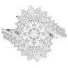 3.35CT.TW ROUND LAB DIAMOND BYPASS HALO ENGAGEMENT RING - Nazarelle