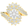 3.35CT.TW ROUND LAB DIAMOND BYPASS HALO ENGAGEMENT RING - Nazarelle
